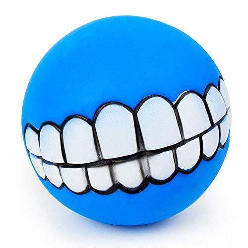 Dirgee Divertidos Juguetes de Vinilo for Mascotas Juguetes de Perro Divertidos for Dientes de Entrenamiento for Perros de Perro Resistente a los Sonidos de Perros (Color : 0, Size : Blue)