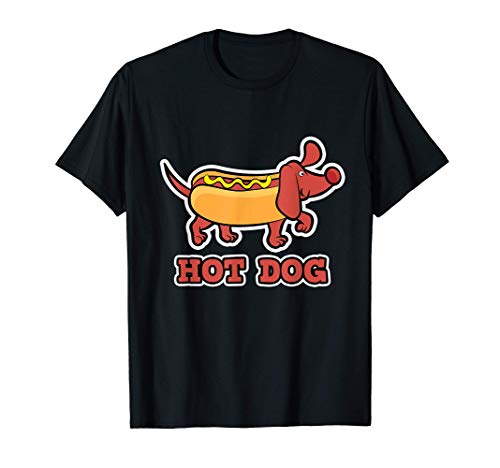 Diseño de perro caliente para hombres - Hot Dog Camiseta