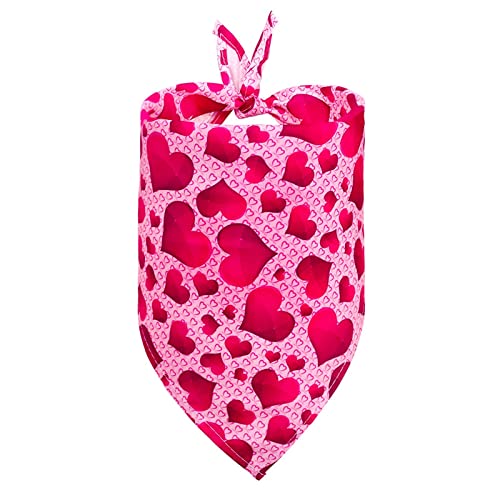 Disfraces para Accesorio Mascota Romántico Triángulo Baberos Collares Perros y Gatos Bufanda día de San Valentín Mascota Clásica Cachorro y Gatito Lindo Chales Pañuelo Bufandas Triangular