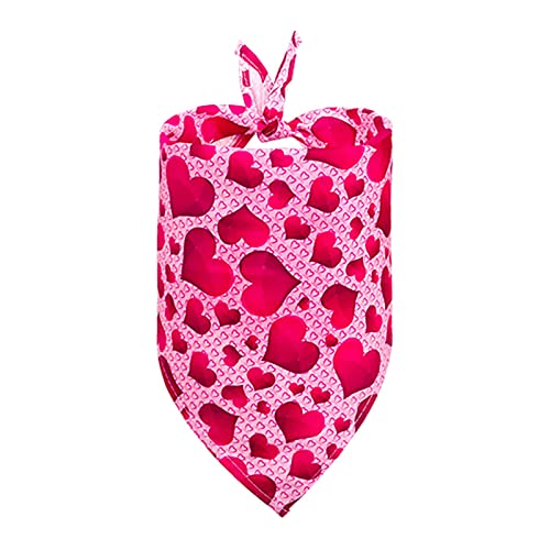 Disfraces para Accesorio Mascota Romántico Triángulo Baberos Collares Perros y Gatos Bufanda día de San Valentín Mascota Clásica Cachorro y Gatito Lindo Chales Pañuelo Bufandas Triangular