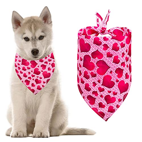 Disfraces para Accesorio Mascota Romántico Triángulo Baberos Collares Perros y Gatos Bufanda día de San Valentín Mascota Clásica Cachorro y Gatito Lindo Chales Pañuelo Bufandas Triangular