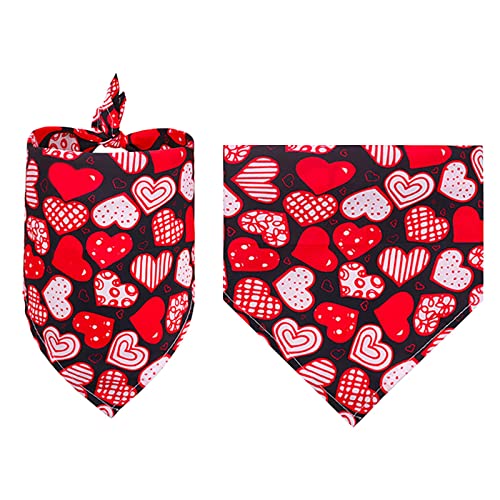 Disfraces para Accesorio Mascota Romántico Triángulo Baberos Collares Perros y Gatos Bufanda día de San Valentín Mascota Clásica Cachorro y Gatito Lindo Chales Pañuelo Bufandas Triangular