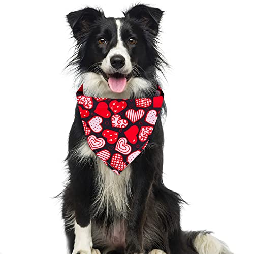 Disfraces para Accesorio Mascota Romántico Triángulo Baberos Collares Perros y Gatos Bufanda día de San Valentín Mascota Clásica Cachorro y Gatito Lindo Chales Pañuelo Bufandas Triangular