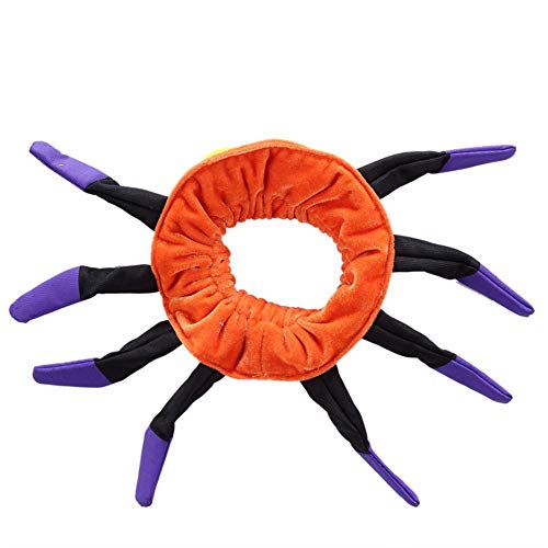 Disfraz De Mascota Halloween Con Cuello Araña Para Mascotas Con Bufanda De Spiderman Elizabeth Círculo Protector Cuello Gato Perro Decoración Divertida Cuello Mascota Cachorro Gato Accesorios Vestir