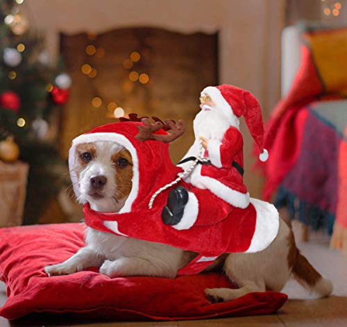 Disfraz de Papá Noel para Perro, de Bwoge, para Navidad, para Mascotas, Disfraces de Papá Noel, para Cosplay, Disfraces de Fiesta para Perros y Gatos, para Perros pequeños, medianos y Grandes