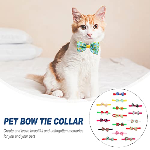 Disfraz de Perro 16pcs Fruit Flamingos Pet Bow Pie ​​Cuello Creativo Collar Bowknot Corbatas ( Estilo Mixto )