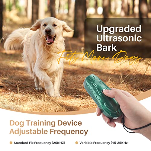 Dispositivo antiladridos para perros, dispositivo antiladridos con frecuencia variable, disuasorio manual por ultrasonidos para perros, recargable, dispositivo de control de campanilla para perros