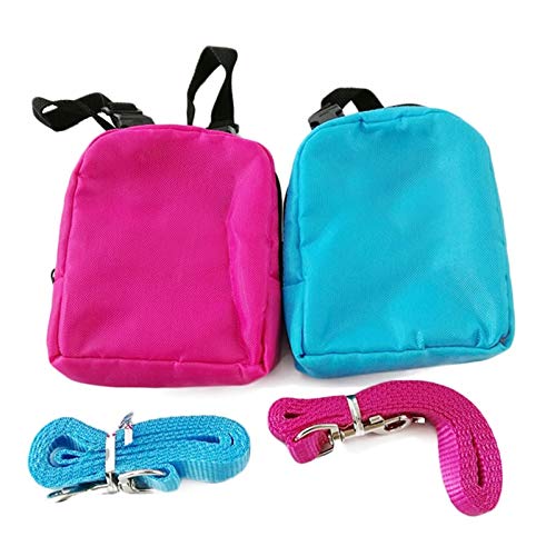 DIYHM Mochila dourable de Nylon con Correa de arneses para Mascotas Mochila para Perros para Mascotas para Perros pequeños Multifunción de Perro Mochila de Perro (Color : Pink, Tamaño : S)