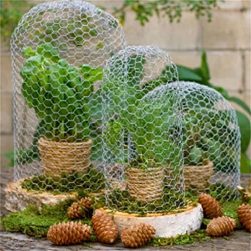 DMLMJ 35×400cm Metal Net Plantas Apoyo Galvanizado Red de Alambre de Pollo Animales Conejo Animales Malla Cerca