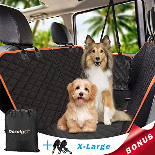 Docatgo Funda de Cubierta Asiento Coche para Perro, 100% verdaderamente impermeables,Cubierta Protector Impermeable de,Gruesa y Duradera, Universal para SUV, Camión,Transportar Viaje,X-Large 152X163CM