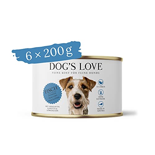 DOG'S LOVE Clásico Pescado, 6 Unidades (6 x 200 g).