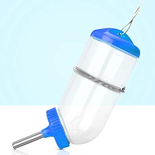 dragonaur-home decor 1 PC Pet Auto Alimentación Botella de Agua a Prueba de fugas Perro Dispensador de Agua Pet Conejo Hámster Colgante Auto Botella de Agua Alimentador Azul Claro L