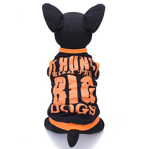 dragonaur-home decor Chaleco de verano para mascotas con letras grandes, impresas, perros, gatos, camiseta deportiva, ropa para cachorros pequeños y medianos L