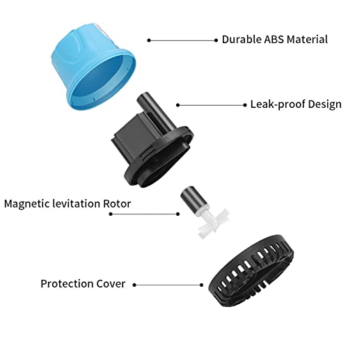 DRXX Bomba de Agua Sumergible - Bomba portátil para Agua Limpia y Sucia - Bomba de Agua eléctrica para peceras Acuarios Fuentes Estanque, Control de Temperatura, 10W/18W/25W Opcional