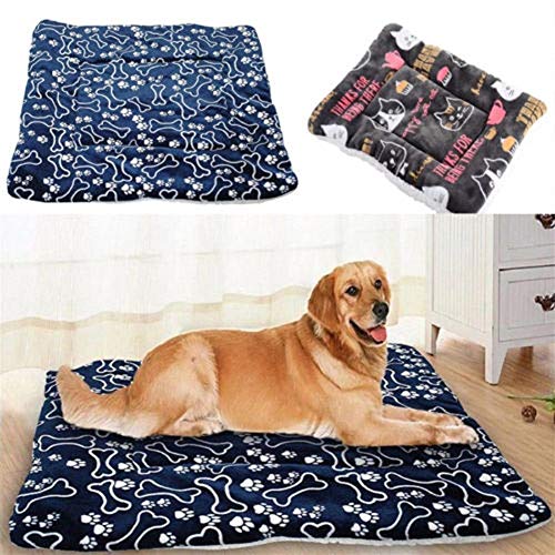 Dumai Colchón de Perro Mascota Manta de Perro Grande Cama Lavable Cojín de Cachorro de casa Alfombrilla de Jaula de Perro Grande Colchón Perrera Estera Multifuncional de Jaula Blanda