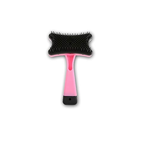 DXIA Cepillo Perros y Gatos para Pelo Largo y Corto, Limpiar Peine y Masaje Cepillo para Mascotas, para Eliminar el Pelo Muerto y la Capa Inferior Reduce de la Pérdida de Cabello (Rojo)