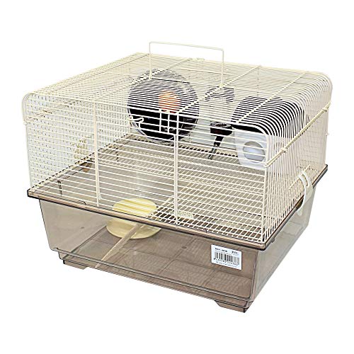 DZL-Jaula Hámster Chalé jaulas Hamsters Grande con Rueda de Juego casita Hamster Accesorios Bebedero comedero (M 29 * 5 * 39 * 32CM)