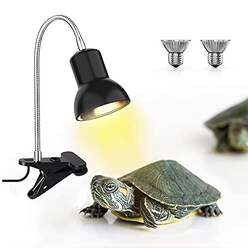 ECOSI Bombilla para Lámpara Tortuga, UVA UVB Bombilla Lámpara de Calentamiento E27 50W Bombilla de Calefacción Bombilla de Calor para Reptiles de Espectro Completo Bombilla para Reptiles-6 Unidades