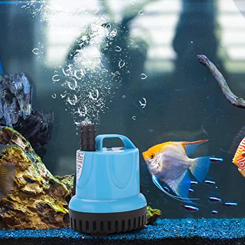 EEOO Bomba Sumergible portátil - Bomba de Agua Sucia - Bomba de Tanque de Peces para Limpieza de Agua Sucia y Control de Temperatura, Accesorios para Boquilla de Acuario Marin