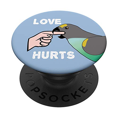 El amor hace daño a los loros Meyers PopSockets PopGrip: Agarre intercambiable para Teléfonos y Tabletas