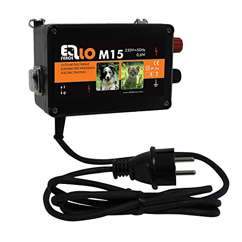 Ellofence M15 – 230 V – Electrificador completo con toma de tierra