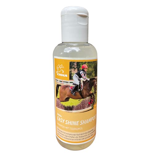 EMMA Champú de aceite de árbol de té para caballos, pony, cuidado del pelaje, champú para caballos contra la picazón, champú para pieles sensibles, pH neutro, pelo corto y largo, 2 unidades de 250 ml