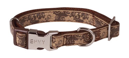 Envy Flora Collar Ajustable Doogy 15 mm Marrón