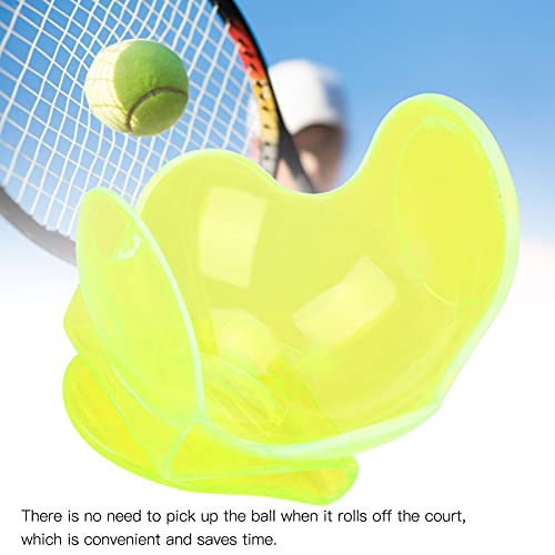 Eosnow Clip para Pelota de Tenis, Soporte para Clip de Cintura ABS Ligero y Duradero para Amantes del Tenis(Fluorescent Yellow)