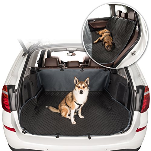 EVERANIMALS Protector De Asiento De Coche para Perro | Viajar con Perro Es Mejor con Esta Funda Universal para Asiento O Maletero | Impermeable Y Fácil De Limpiar | Incluye Bolsa De Transporte