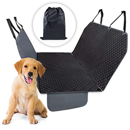 EVERANIMALS Protector De Asiento De Coche para Perro | Viajar con Perro Es Mejor con Esta Funda Universal para Asiento O Maletero | Impermeable Y Fácil De Limpiar | Incluye Bolsa De Transporte