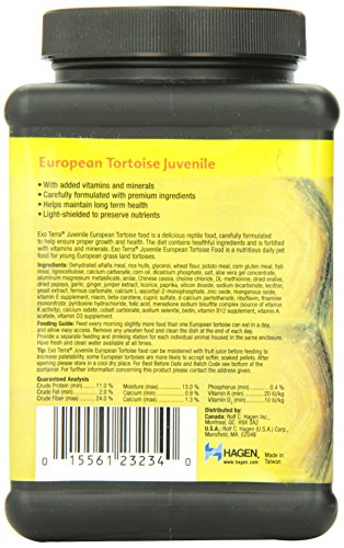 EXO TERRA Alimento para Tortuga Juvenil Europea - 260 gr