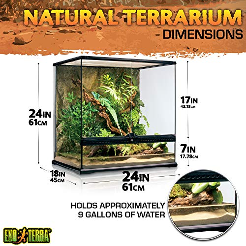 EXO TERRA Terrario Mediano Tall de 162 L, 60 x 45 x 60 cm