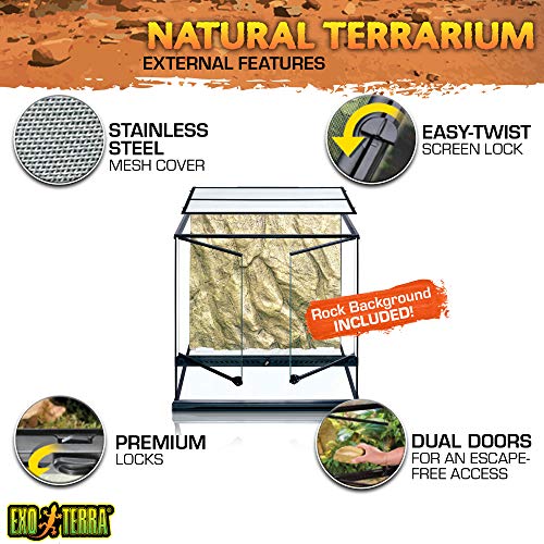 EXO TERRA Terrario Mediano Tall de 162 L, 60 x 45 x 60 cm