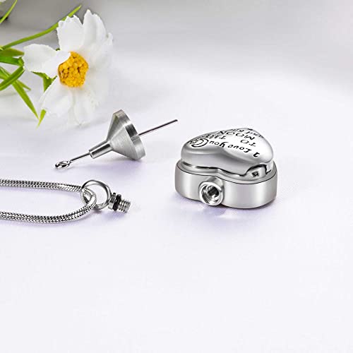 Farfume Urn - Collar para ceniza con grabado personalizado y recuerdo de recuerdo de recuerdo de recuerdo para hombres, mujeres, animales de compañía