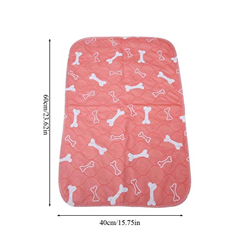 Fdit Toallitas Impermeable Alfombra Lavable Pañales De Entrenamiento De Animal Doméstico Absorción Orina para Gato Perro Mascotas(40 * 60Cm)