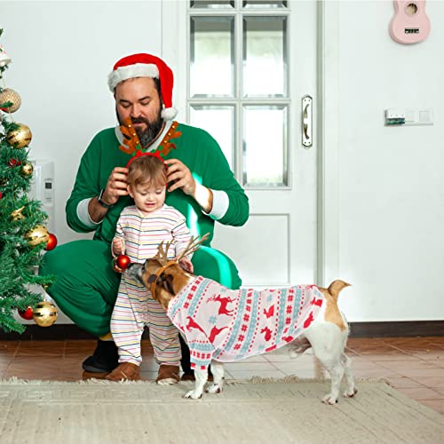 Feliz Navidad Perro Abrigo Disfraz: Reno Reno Copo de Nieve Cuppy Hoodie Xmas Pet Peluche Ropa de Peluche Holiday Invierno Vestido para El Perro Cat Pet Pet Pet Screen (T