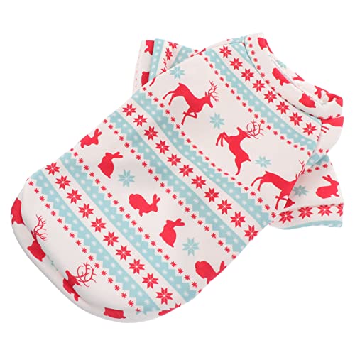 Feliz Navidad Perro Abrigo Disfraz: Reno Reno Copo de Nieve Cuppy Hoodie Xmas Pet Peluche Ropa de Peluche Holiday Invierno Vestido para El Perro Cat Pet Pet Pet Screen (T