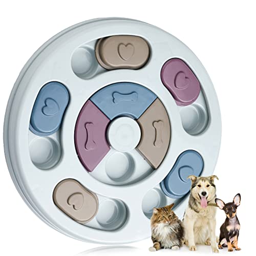 Femicgal Juguetes Intelectuales para Perros, Dispensador de Puzzle para Alimentación Lenta, Juguetes para Perros de Comida Lenta, Juguete Educativo, Dispenser de Comida, Juguetes Interactivos (02)