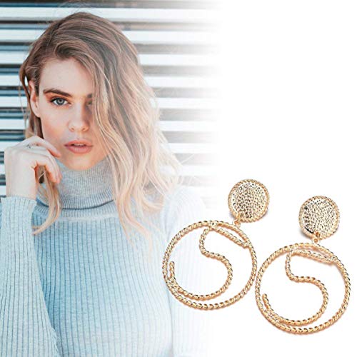 FENGMEI Pendiente de Plata del oído Mujeres Exquisita decoración FashionableEarring Pendiente de Las borlas Pendientes con Trasera del Anillo de oído Gancho del oído for Regalo Uso