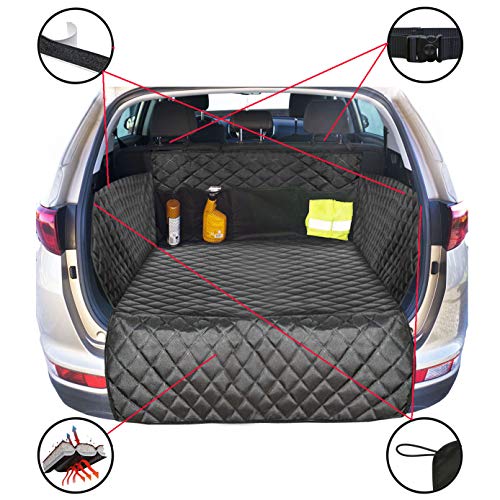 Ferocity Funda para Mascotas Coche Funda para Maletero de Coche Universal Impermeable Alfombra de Asiento Coche Perro Protector Boot Cover Quilted [115]