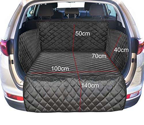 Ferocity Funda para Mascotas Coche Funda para Maletero de Coche Universal Impermeable Alfombra de Asiento Coche Perro Protector Boot Cover Quilted [115]