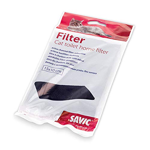 Filtro para arenero Savic | Filtro para Bandeja de Arena de Gato | Filtro de olores para Caja de Arena