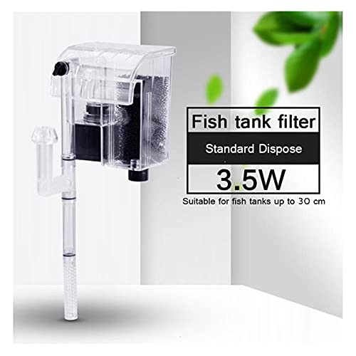 Filtro Profesional Acuario 5 en 1 for Colgar la película de Aceite Externo Acuario Filtro Eliminar Cascada Filtro de la Bomba de oxígeno de la Bomba for los Pescados de la Tortuga del Tanque de Agua