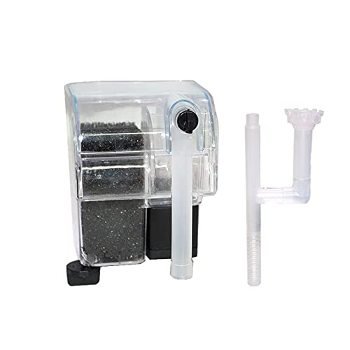 Filtro Profesional Acuario 5 en 1 for Colgar la película de Aceite Externo Acuario Filtro Eliminar Cascada Filtro de la Bomba de oxígeno de la Bomba for los Pescados de la Tortuga del Tanque de Agua