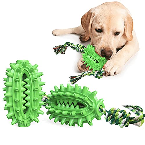 Flashing Juguete para Perros con Forma de Cactus, Cepillo de Dientes para Perros súper Resistente a Las mordeduras, mordedor para Perros pequeños, medianos y Grandes (Color : B)