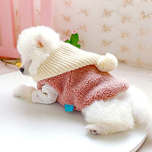 Forro polar para perro, chaqueta, chaleco, mascota, perrito, estilo británico, cálido invierno, cordero, cachemir, abrigo, chihuahua, suéter, sudadera con capucha para perros pequeños y medianos