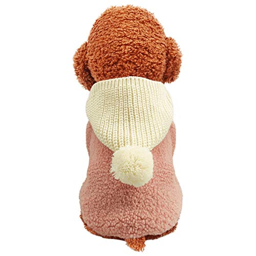 Forro polar para perro, chaqueta, chaleco, mascota, perrito, estilo británico, cálido invierno, cordero, cachemir, abrigo, chihuahua, suéter, sudadera con capucha para perros pequeños y medianos