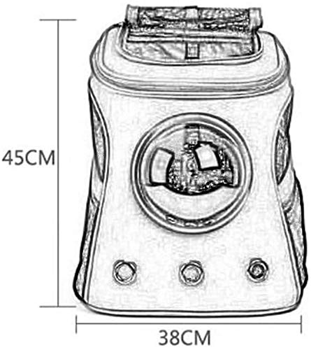 FQCD Mascota Mochila Ligera Cápsula Astronauta Burbuja Transpirable Mochila Mascota Perro Gato