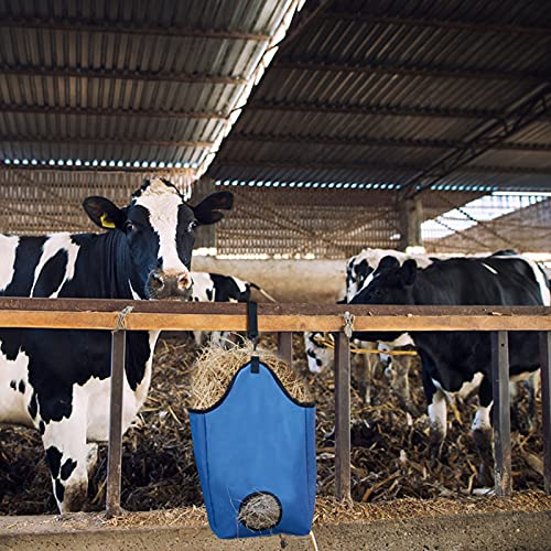 Fudax Bolsa de Hierba de Caballo, Bolsa de Paja Seca Exquisita Impermeable de Doble Capa Resistente Al Desgaste para Granja para Pastos