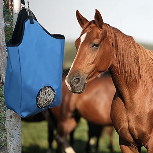 Fudax Bolsa de Hierba de Caballo, Bolsa de Paja Seca Exquisita Impermeable de Doble Capa Resistente Al Desgaste para Granja para Pastos